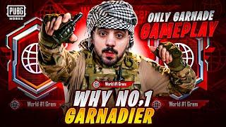 WORLD NO 1 GRENADIER ? ONLY GRENADES PUBG MOBILE GAMEPLAY 