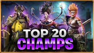 TOP 20 Live Arena Champions Ranked From 20 To 1 Ft. @bigpoppadrockrsl