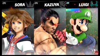 Super Smash Bros Ultimate Amiibo Fights – Sora & Co #13 Sora vs Kazuya vs Luigi vs Sonic