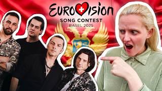 LET'S REACT to MONTENEGRO in EUROVISION 2025!  // NEONOEN - Clickbait //  NF Live Performance