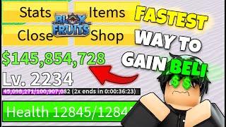 The *FASTEST* Way To Earn Money In All Seas! (Blox Fruits)
