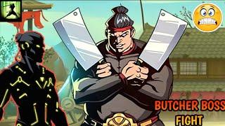 Butcher boss fight in shadow fight 2/On vtg!