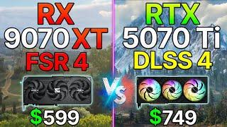 New RX 9070 XT 16 GB vs RTX 5070 Ti 16 GB - Test in 10 Games | Ray Tracing