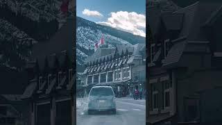 Banff Town. #banff #fyp #trending #canada #winter #beautiful #stephenzvlogs #mountains #travel