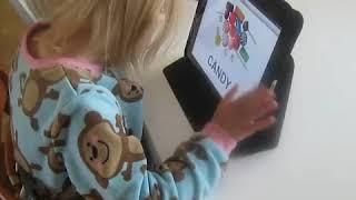 From the archives: Ruby using her first iPad | November 2010