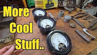 Storage Shed Clean-out Part 92. Unboxing Some Cool Vintage Meters & Random Old Tools & Gadgets!