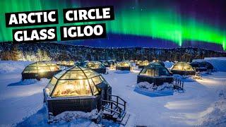 We Stayed in a Glass Igloo / Rovaniemi Finland Vlog / Northern Lights  / Europe Winter Travel Vlog