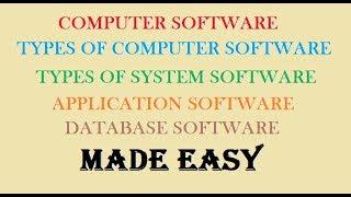 Computer and System Software | Types of Computer and System Software