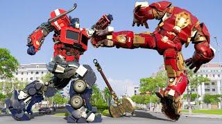 Transformers One (2024) - Optimus Prime vs Iron Man Fight Scene | Paramount Pictures [HD] #2