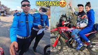 FINALLY MUSTANG PUGYO / ​⁠GOOD TRAFFIC POLICE DAI / @rajkumarthapamagar32