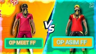 OP MEET FF vs op asim ff (okat ki batt). //and 30 rupis redem code by last video //
