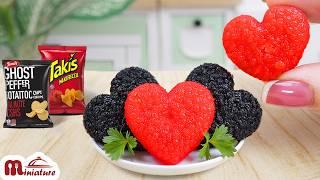 Best Miniature Spicy Heart-Shaped Cheetos Chicken Nuggets ️ | Satisfying ASMR Mini Cooking Food