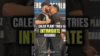 Caleb Plant TRIES TO PUNK Resendiz during HEATED Face off at presser!