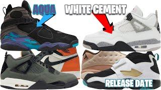 AIR JORDAN 8 AQUA 2025, JORDAN 4 WHITE CEMENT, UNDEFEATED JORDAN 4, DIAMOND TURF EMERALD + MORE
