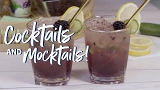 Blackberry Lemon Fizz Mocktail Recipe with LaCroix Curate