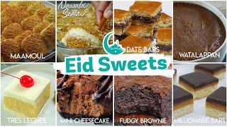 Eid Sweets Recipes Compilation | 9 Delicious Eid special Sweets | Nawabi Semai | Dates Bars