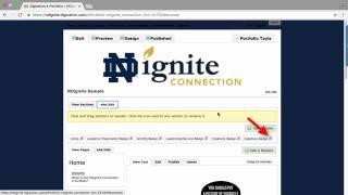 NDignite Connection ePortfolio: Update Instructions