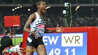 Faith Kipyegon smashes WORLD RECORD in Florence women's 1500m | NBC Sports