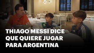 Thiago Messi dio su primer entrevista como futbolista - DNews