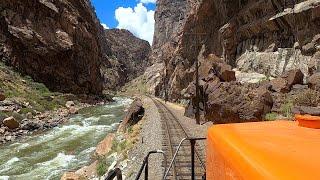 Front view of Colorado's STUNNING Royal Gorge Route Railroad