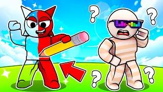 Sprunki BECOME What THEY DRAW In Roblox (Mroona and Wyrum)