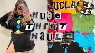 BIGGEST THRIFT HAUL i’ve ever DONE! *plus size try on haul*