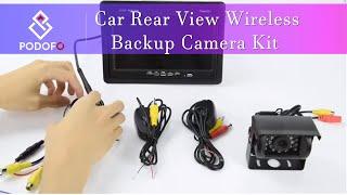 Car Rear View Wireless Backup Camera Kit + 7" TFT LCD Monitor(R0009) reversing camera connection