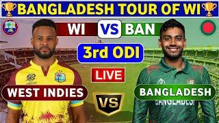 Bangladesh vs West Indies, 3rd ODI | BAN vs WI 3rd ODI Match Live Score & Commentary Bangladesh ODI