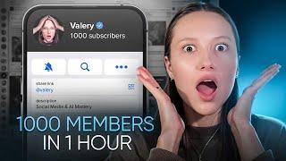 How to Get 1000 Members on Telegram in 1 Hour: Grow Your Channel Fast 