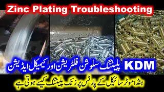 Zinc plating troubleshooting complete process. how to do zinc plating of metal parts.