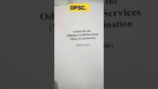 OPSC OAS syllabus|| Main syllabus OAS || 2022 || Opsc mains syllabus chapter wise || #opsc