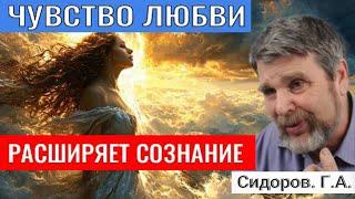 ЧУВСТВО ЛЮБВИ РАСШИРЯЕТ СОЗНАНИЕ. Г А  Сидоров #познавательное #сознание#любовь #сидоров