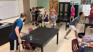 Dude Perfect Trick Shot Summer Camp At AACS - Ping Pong Clips (June 2024)