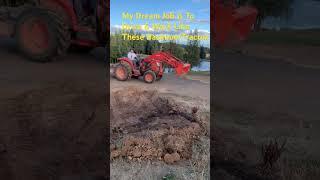 HOW HE USE BACKHOE FOR DIRT #Farming #loaderbackhoe  #ConstructionWork