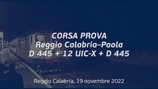 Corsa prova da Reggio Calabria a Paola per testare la funzionalità della condotta REC