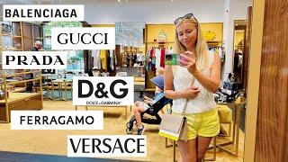 Обзор люксовых магазинов outlet Balenciaga, Gucci, Prada, D&G, Ferragamo, Versace