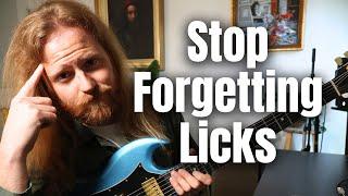 How To Remember Guitar Licks - Four Straightforward Tips