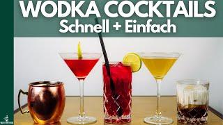 5 Cocktails mit Vodka!  (Schnell + Einfach)