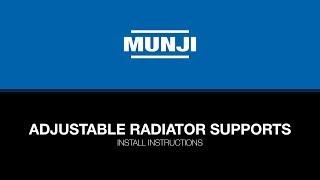 Munji 4x4 Accessories - Adjustable Radiator Bracket (Install Instructions)