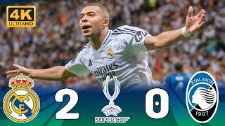 Mbappe's first goal for Real Madrid  "Real Madrid (2-0) Atalanta" European Super Cup [2024](4k)