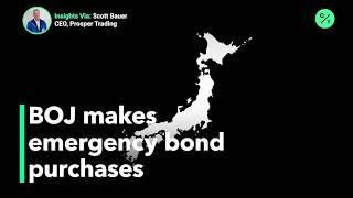 The Bank of Japan makes emergency bond purchases to curb rising yields