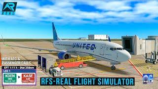 RFS - Real Flight Simulator - Denver to Aspen ||Full Flight||B737||United Airlines|FullHD||RealRoute