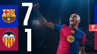 FC BARCELONA 7 vs 1 VALENCIA | LALIGA 2024/25 MD21 (WITH COMMENTARY)