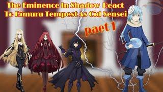 The Eminence In Shadow  React To Rimuru Tempest As Cid Sensei || Gacha Reaction || part 1 ||