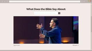 What Does the Bible Say About | Week 5 | Sermon