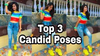 Candid Poses | Jeans And Crop Top Poses | Stylish Poses | Santoshi Megharaj #shorts