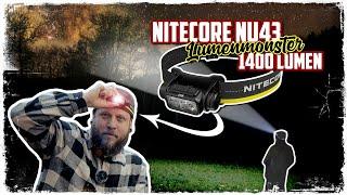 NITECORE NU43  1400 Lumen Kopflampe | Vorstellung | 1400 Lumen Rotlicht SOS Modus