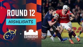 Munster v Edinburgh | Round 12 | Match Highlights | United Rugby Championship