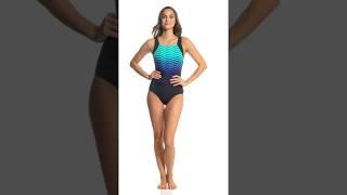 Reebok Prime Performance Women's High Neck Chlorine Resistant One Piece Swimsuit | SwimOutlet.com