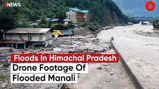 Himachal Floods: Drone Footage Captures Extent Of Damage In Himachal Pradesh’s Manali